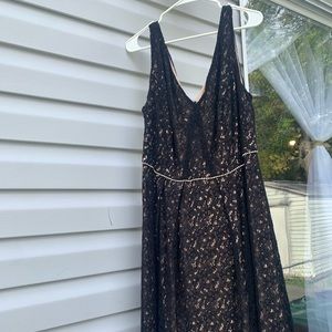 Black and Tan with rhinestones holidays dress